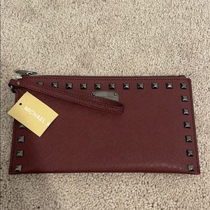 NWT Michael Kors studded wristlet